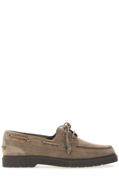Brunello Cucinelli Penny Sail Loafer In Brown
