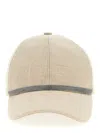 Brunello Cucinelli Shiny Band Cap In Sand