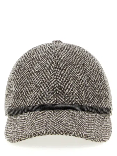 BRUNELLO CUCINELLI BRUNELLO CUCINELLI 'SHINY BAND' HAT