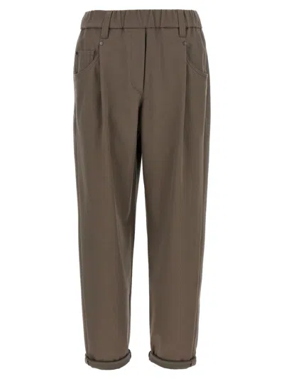 BRUNELLO CUCINELLI BRUNELLO CUCINELLI SHINY BARTACK PANTS