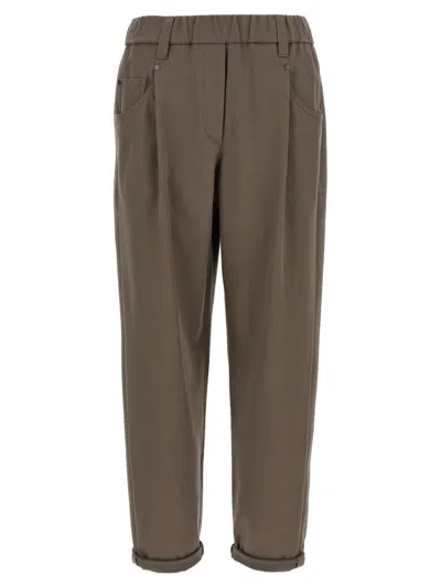 BRUNELLO CUCINELLI BRUNELLO CUCINELLI SHINY BARTACK PANTS