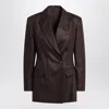 Brunello Cucinelli Women Shiny Linen Jacket With Shiny Details