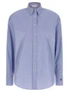 Brunello Cucinelli Long-sleeve Button-up Shirt In Blue