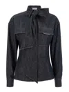 Brunello Cucinelli Bow Pocket Long Sleeve Shirt