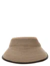 Brunello Cucinelli Straw Visor Hat In Beige