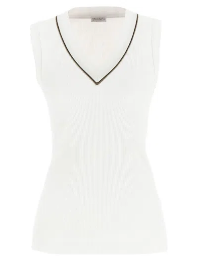 BRUNELLO CUCINELLI BRUNELLO CUCINELLI 'SHINY PIPING' TOP