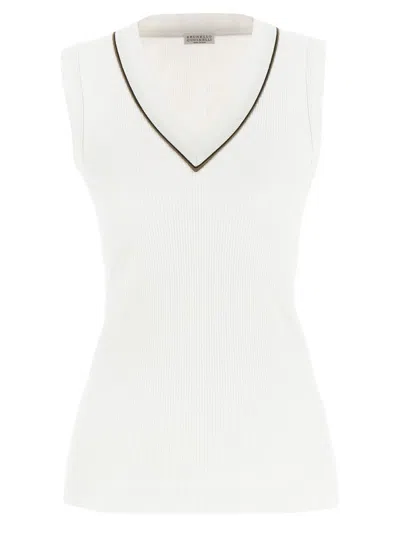 BRUNELLO CUCINELLI BRUNELLO CUCINELLI 'SHINY PIPING' TOP