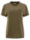Brunello Cucinelli Cotton Jersey T-shirt In Green