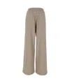 Brunello Cucinelli Shiny Tabbed Knitted Track Trousers In Gray