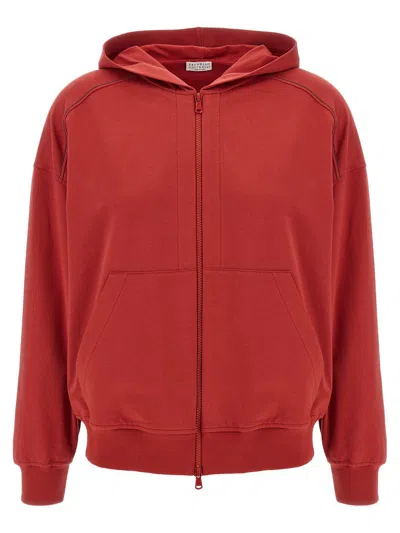 BRUNELLO CUCINELLI BRUNELLO CUCINELLI 'SHINY TRIMS' HOODIE