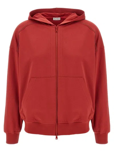 BRUNELLO CUCINELLI BRUNELLO CUCINELLI 'SHINY TRIMS' HOODIE