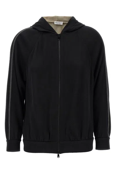 BRUNELLO CUCINELLI 'SHINY TRIMS' HOODIE