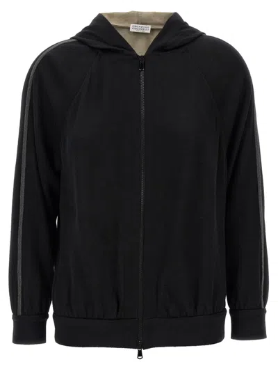 BRUNELLO CUCINELLI BRUNELLO CUCINELLI 'SHINY TRIMS' HOODIE