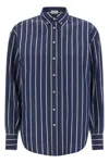 Brunello Cucinelli Shiny Trims Shirt And Blouse Blue In Black