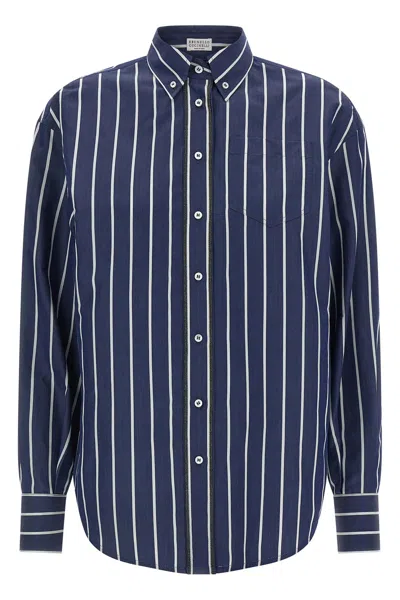 BRUNELLO CUCINELLI 'SHINY TRIMS' SHIRT