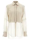 Brunello Cucinelli Monili-chain Panelled Shirt