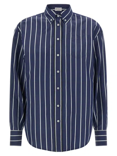 BRUNELLO CUCINELLI BRUNELLO CUCINELLI 'SHINY TRIMS' SHIRT