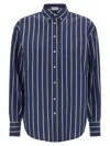 Brunello Cucinelli Shiny Trims Shirt And Blouse Blue In Blue