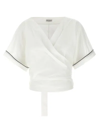 BRUNELLO CUCINELLI SHINY TRIMS TOP