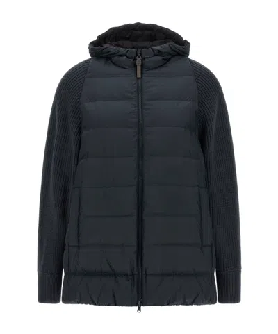 BRUNELLO CUCINELLI BRUNELLO CUCINELLI SHINY ZIPPED PULL DOWN JACKET