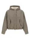 Brunello Cucinelli Shiny Zipper Pull Casual Jackets And Parka Beige