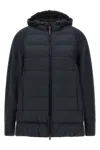 Brunello Cucinelli Shiny Zipped Pull Down Jacket In Blue