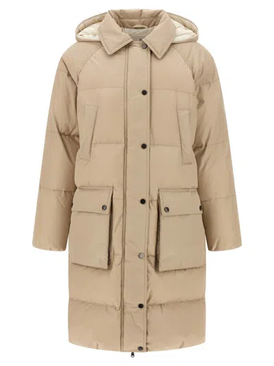 BRUNELLO CUCINELLI BRUNELLO CUCINELLI SHINY ZIPPER PULL' DOWN JACKET