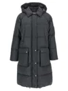 Brunello Cucinelli Quilted-design Hooded Down Coat In Black