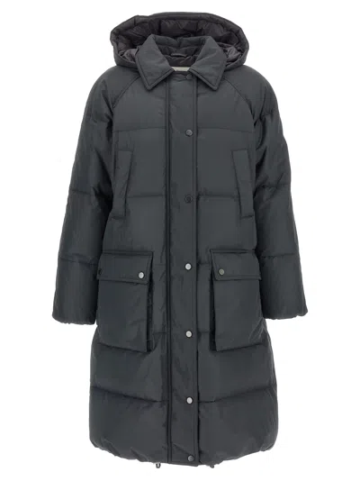 BRUNELLO CUCINELLI SHINY ZIPPER PULL DOWN JACKET