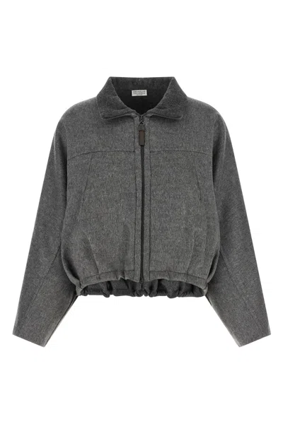 BRUNELLO CUCINELLI 'SHINY ZIPPER PULL' JACKET