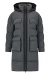Brunello Cucinelli Wool Down Quilted Coat In Animal Print
