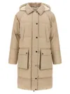 Brunello Cucinelli Shiny Zipper Pull Down Jacket