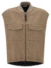 Brunello Cucinelli Shiny Zipper Pull Vest