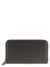 Brunello Cucinelli Zipper Wallet With Logo And Compartments In Black