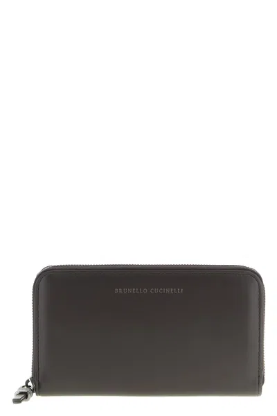 BRUNELLO CUCINELLI 'SHINY ZIPPER PULL' WALLET