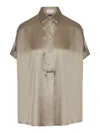 Brunello Cucinelli Jewel Embellished Silk Top