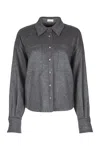 Brunello Cucinelli Shirts In Gray