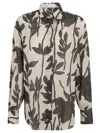 Brunello Cucinelli Floral Print Cuffed Sleeves Shirt