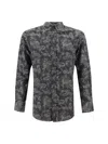 Brunello Cucinelli Man Shirt Charcoal Size Xxl Cotton In Gray