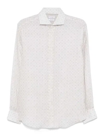 BRUNELLO CUCINELLI CAMISA - BEIS