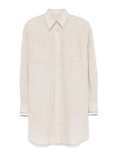 BRUNELLO CUCINELLI CAMISA - BEIS
