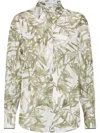 Brunello Cucinelli Silk Shirt Shirt And Blouse Multicolor In Beige