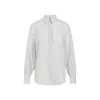 Brunello Cucinelli White Rock Salt Cotton Shirt In Beige
