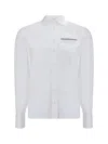 Brunello Cucinelli White Shirt With Button Closure In Cotton Blend Woman In Bianco
