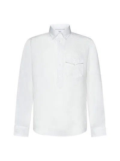 Brunello Cucinelli Shirt In Natural White