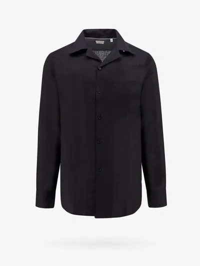 Brunello Cucinelli Linen Shirt In Black