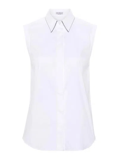 BRUNELLO CUCINELLI CAMISA - BLANCO