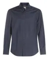 Brunello Cucinelli Virgin Wool Shirt In Blue