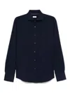 Brunello Cucinelli Men Shirt In Blue