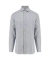Brunello Cucinelli Long-sleeved Button-down Shirt In Blue